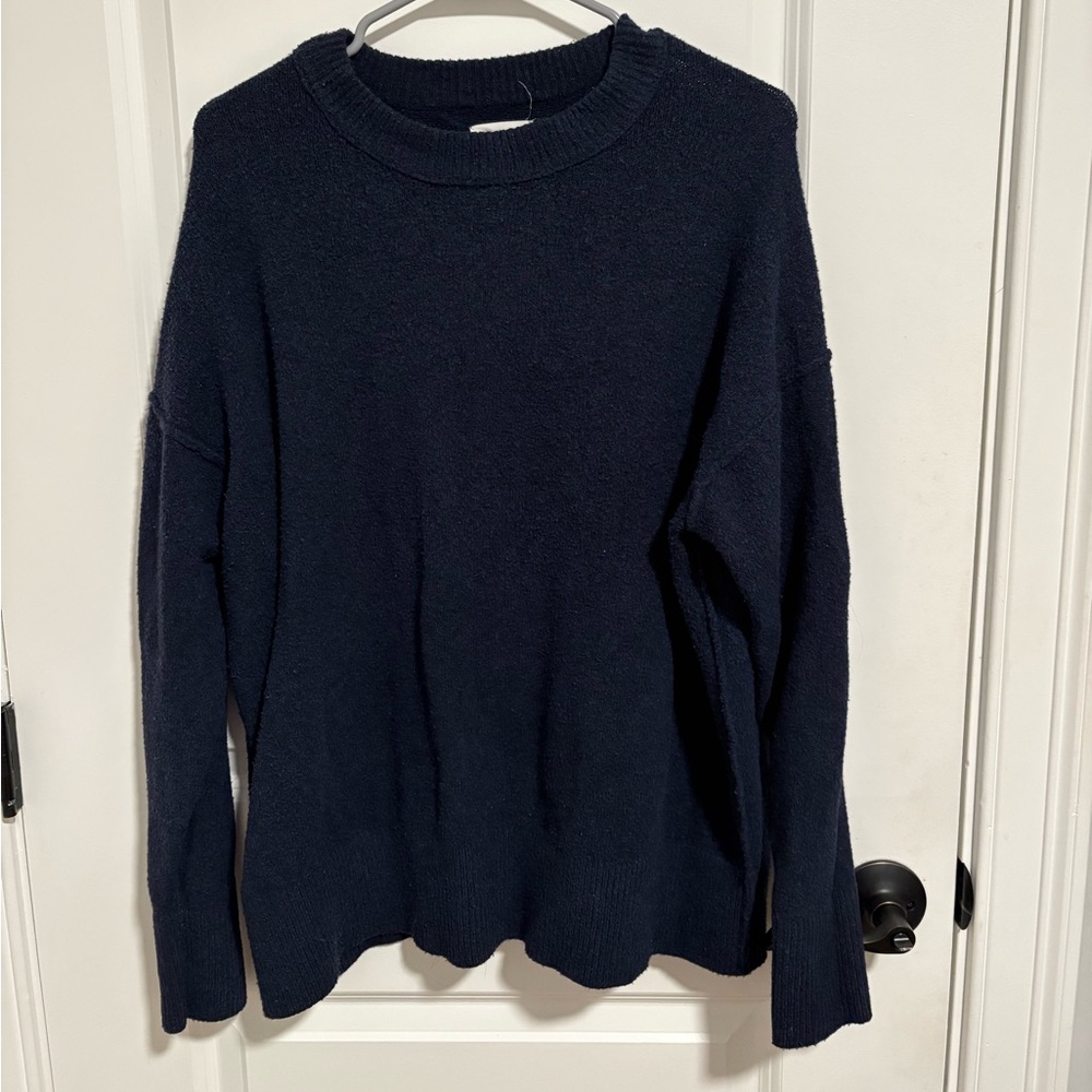 Aerie Deep Navy Crew Neck Sweater